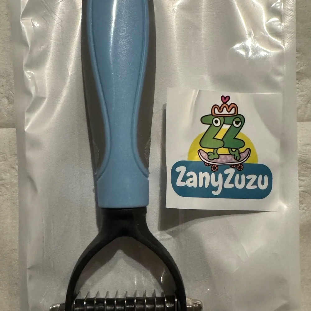 Pet Grooming Tool Safe For Dogs & Cats Shedding Comb Rake Smaller Size NWOT